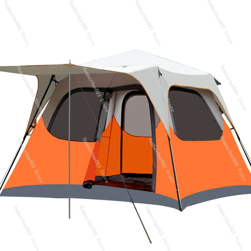 Quick-open Outdoor 3-6People Fully Automatic Tent Thickening Rainproof Family Self-driving Tourist Wild Camping Large Space