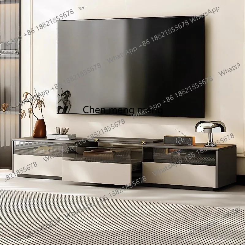 

TV special cabinet modern simple floor small apartment living room projector telescopic cabinet