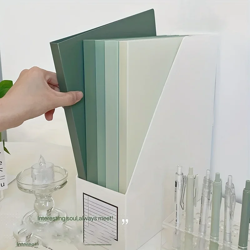 1pc A4 Gradient Folder Ins High Appearance Level Students Examination Paper Storage Book