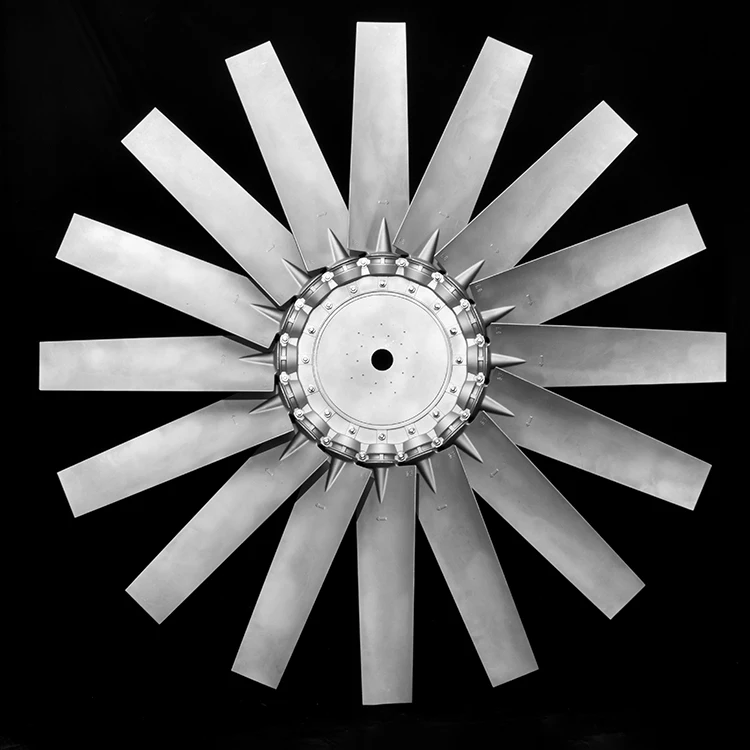 Aluminium Alloy 16 Blades Axial Blade Impeller Condenser Fan Factory Industrial Adjustable Axial