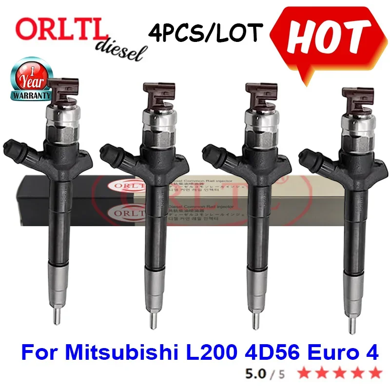 

4PCS 1465A041 095000-5600 Fuel Injector for DENSO 5600 5601 for Mitsubishi L200 4D56 Euro 4 0950005600 Injector