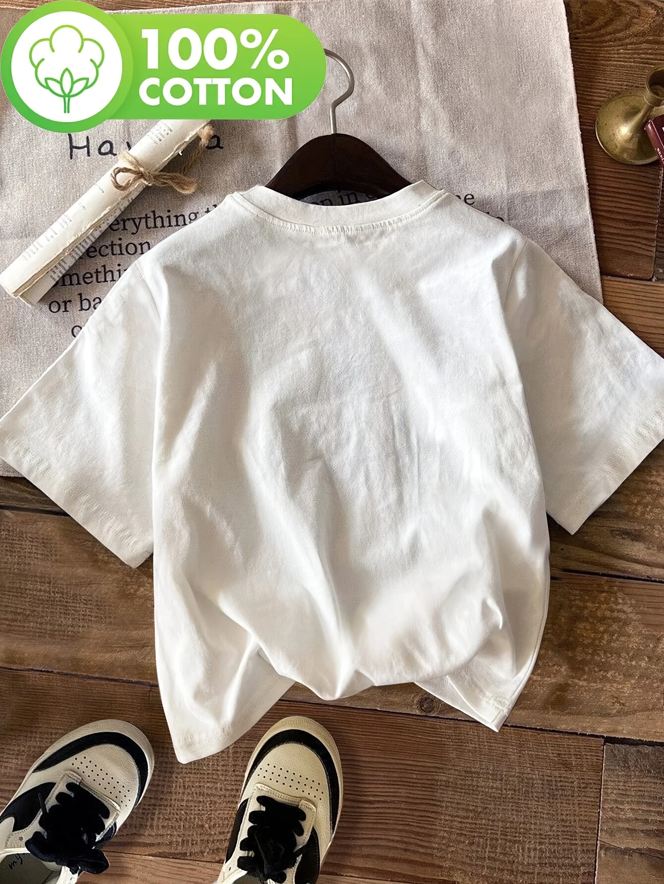 Vintage Rock N Roll Wild Spirit Lets Rock Guitar Floral. تي شيرت مطبوع، قميص كاجوال بأكمام قصيرة ورقبة دائرية للصيف والربيع، #4