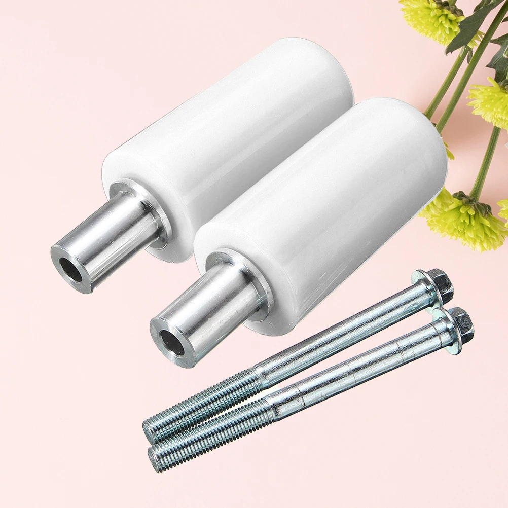 

2 PCS Anti-fall Rubber Rod Motorcycle Falling Protection Kit Screw White Crash Stick for