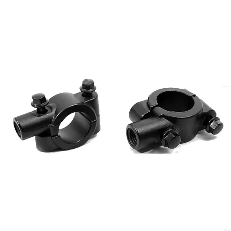 2Pcs Motorcycle Handlebar Mount Holder Clamp 8mm/10mm Thread 7/8