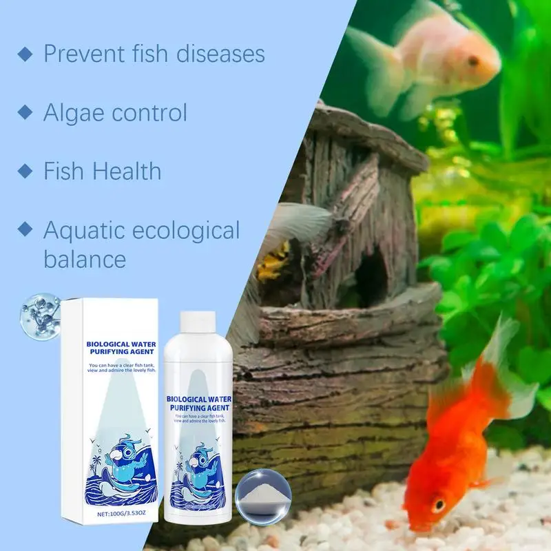 Moss Remover Powder Natural Aquarium Algae Removal Powder Fish Tank Cleaning Powder Portable Water Purifying Tool Moss Control