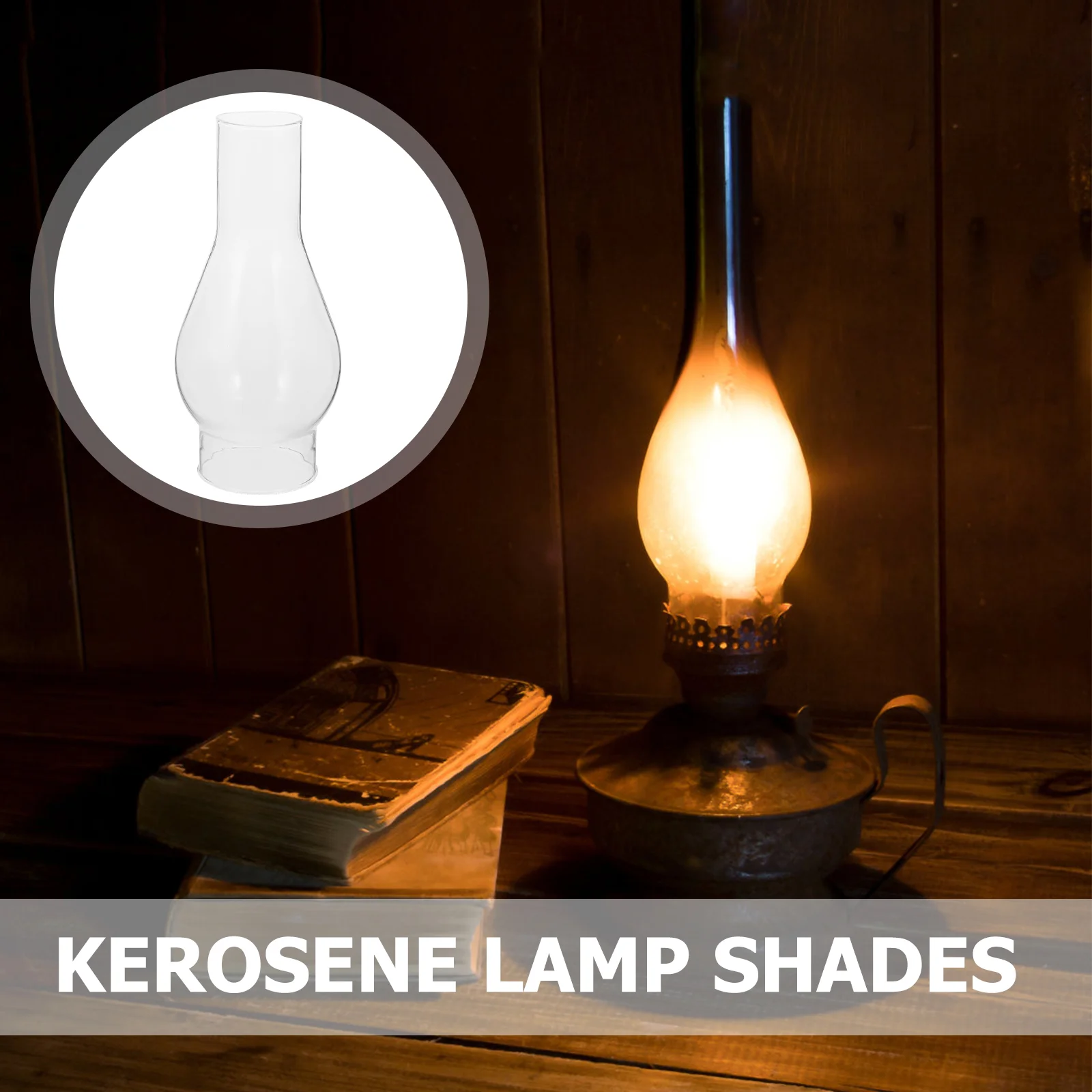 Hurricane Lamp Replacement Kerosene Lampshade Glass Old Fashioned Oil Lantern Globes