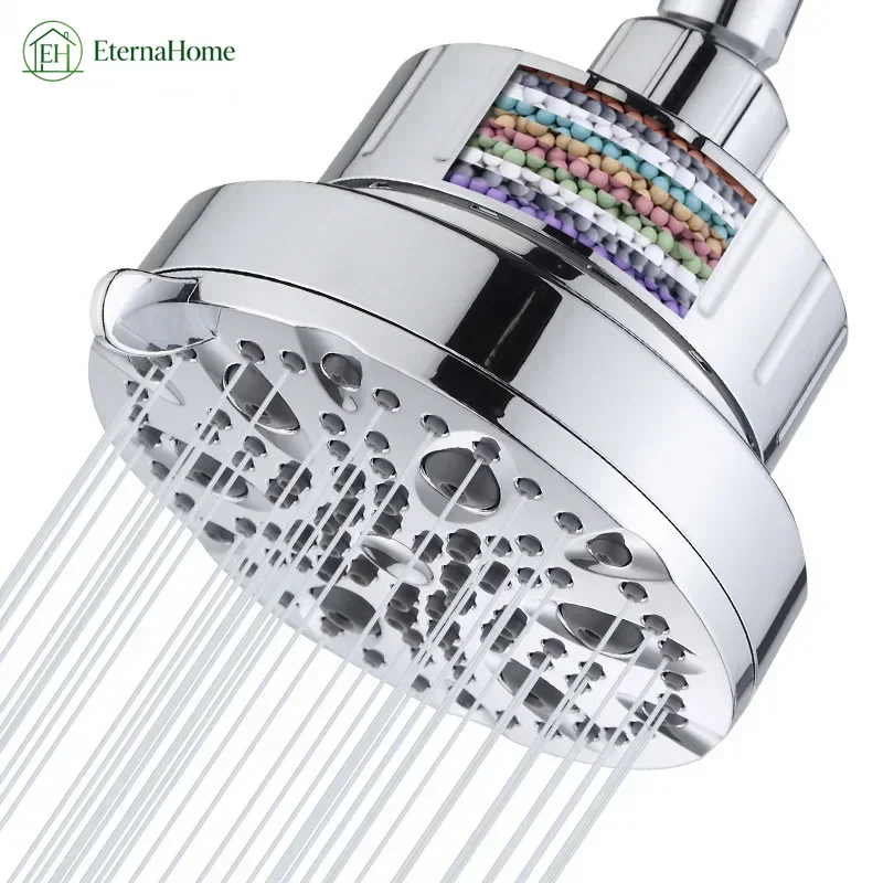 9 Modes Filter Shower Head 5inch High Pressure Rainfall Shower Head Shower Home Bathroom Accessories