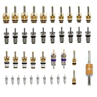 Kit de herramientas de removedor de núcleo de vástago de válvula de neumático, aire acondicionado automático, R12, R134A, 1 Juego