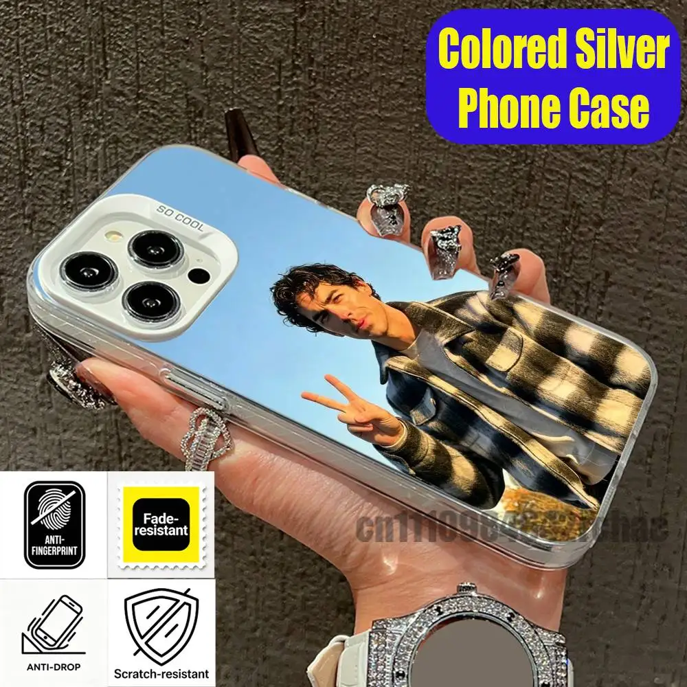 

For iPhone 14,16,12,15,13,17,11,E,Pro,Max,Plus,Air,Mini Custom Singer J-Joe Jonas Phone Case Color Silver Shell
