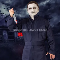 Michael Myers Mask , Halloween Latex Headgear , Demon Slayer Grim Reaper Costume , Horror Ghostface Costume Accessories Party