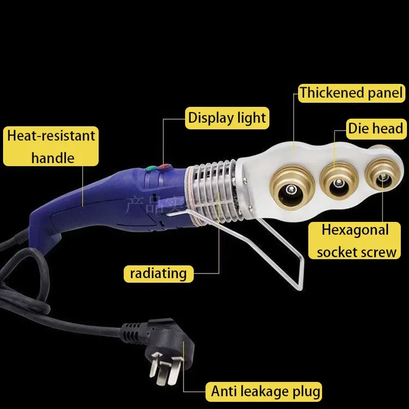 Electric Plastic Welder Machine Portable PPR Pipe Thermofuser Welding Equipment Home Use Pipes Repair Hot Gun Supplies Job Tools