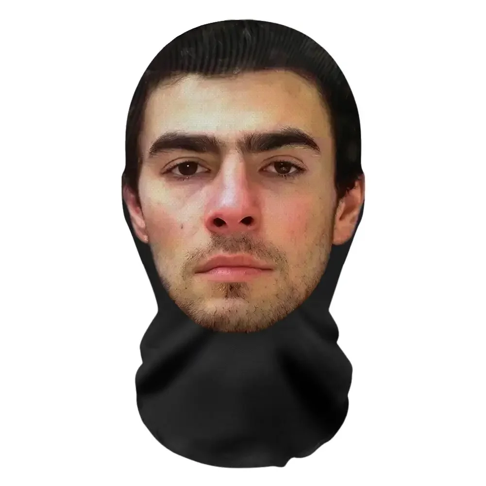 3D Printed Balaclava Mask for Hip Hop, Stretch Mesh Full Face Cover Cosplay Headdress for Men & Women