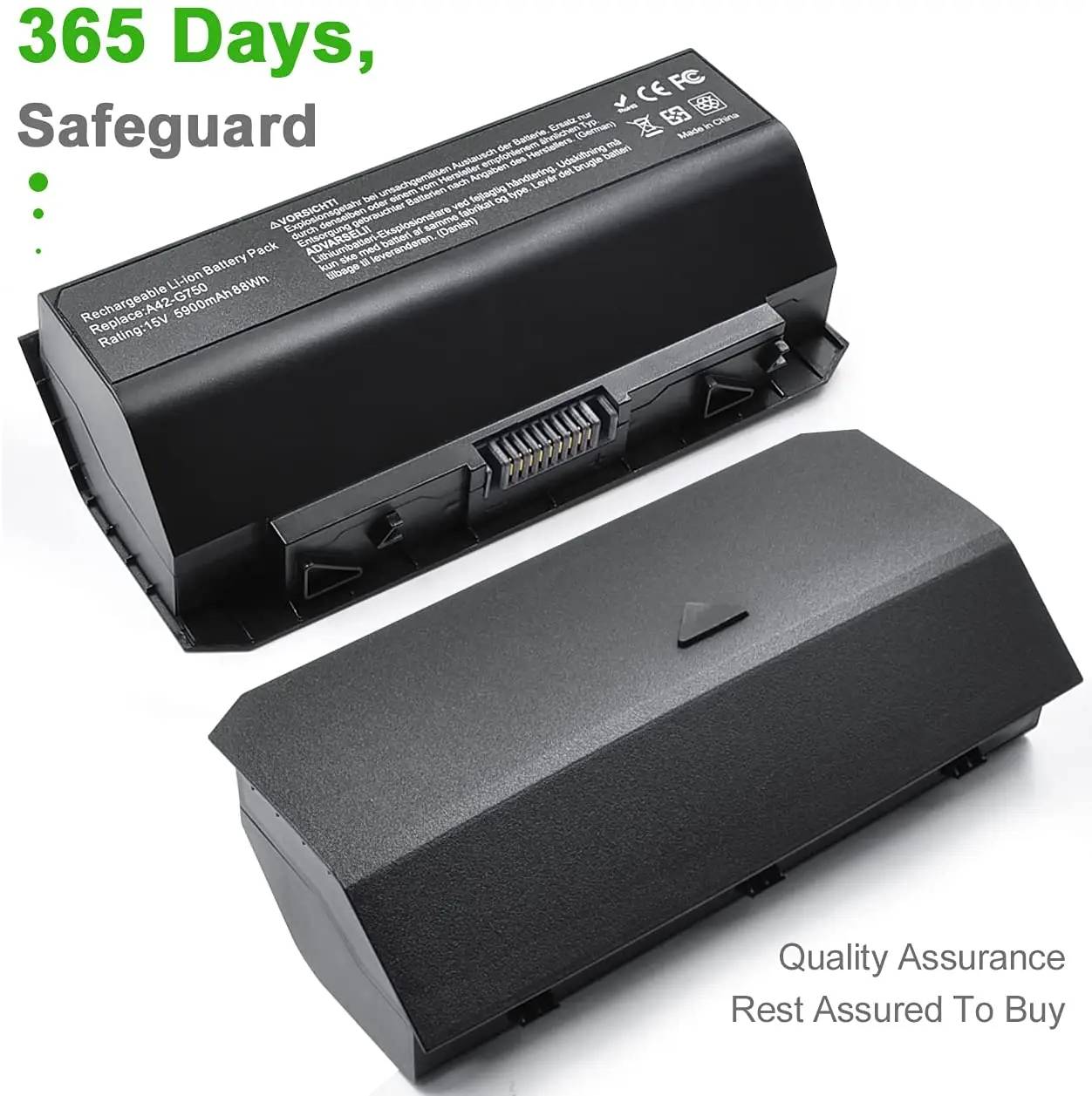 แบตเตอรี่แล็ปท็อป A42-G750ใหม่สำหรับ ASUS ROG G750 G750JH G750J G750JM G750JS G750JW โน้ตบุ๊ค15V 5900mAh/88WH