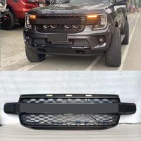 Replacement Front Grille Racing Grills For EVEREST 2022 2023 2024 TITANIUM+ 4x4 4x2 Sport Trend Raptor Style Bumper Mask Cover