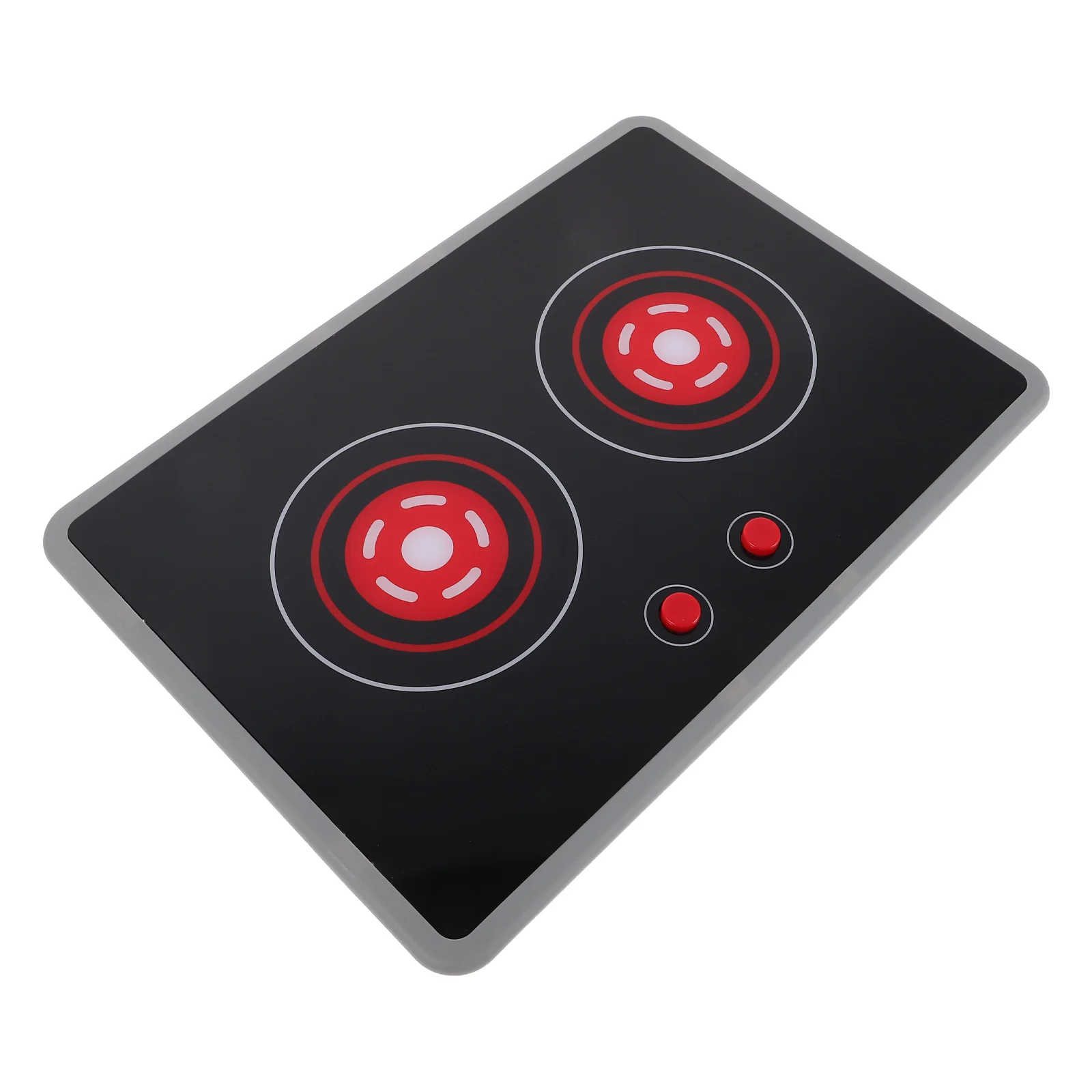 Simulado fogão de indução brinquedos cozinha jogar queimador elétrico cooktop utensílios de cozinha fingir aparelho de plástico