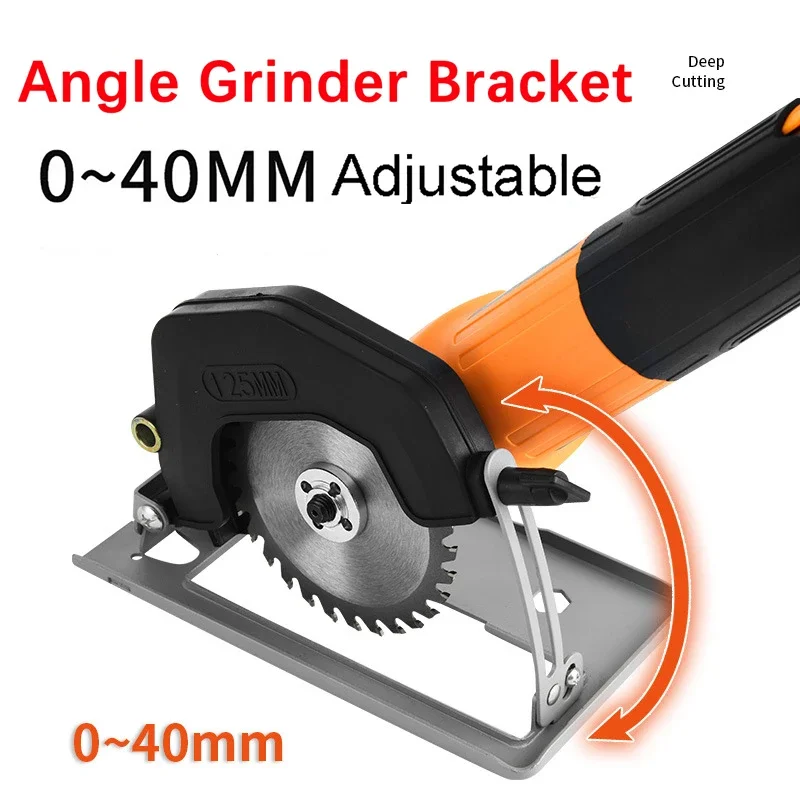 Angle Grinder Holder Bracket Angle Grinder Stand 45 Degree Adjustable Angle Grinder Accessories for 100-125mm Angle Mill