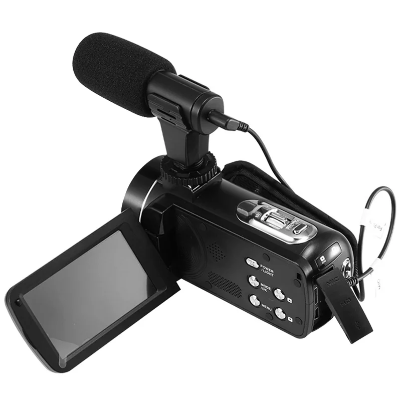 Video Microphone On-Camera Mini Condenser Record Interview Vlog Mic for Phone DSLR Camera 3.5mm Microphone