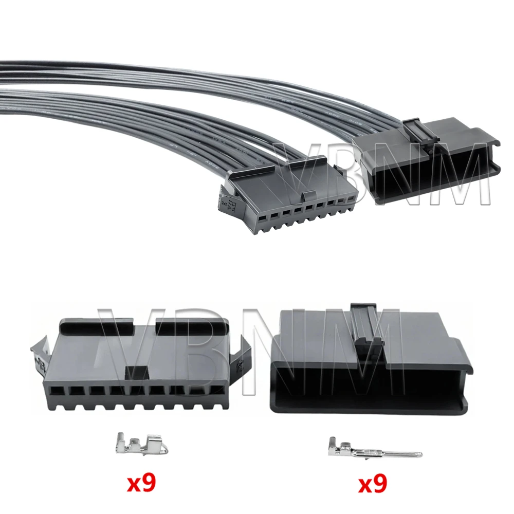 9 Pin JST SM 2.54 Plug 2.54mm SM2.54 SMR-09V-B SMP-09V-BC Male Female Connector Electric Cable Electrical Wire To Wire Connector
