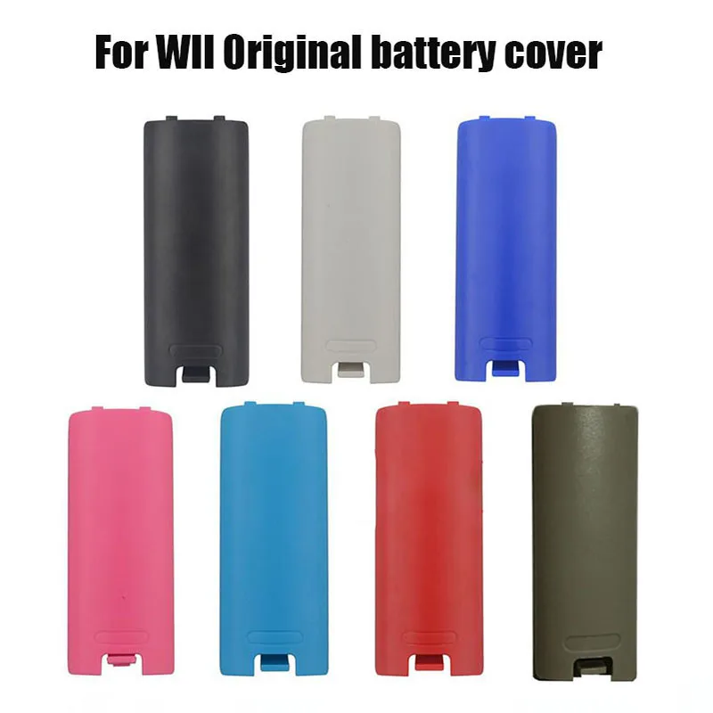 Для WII задняя крышка батарейного отсека с правой ручкой для WII, крышка батарейного отсека с прямой ручкой, защитный чехол для батареи без логотипа