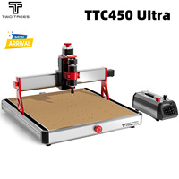 Twotrees Wood Milling Machine TTC450 UItra cnc Router Machine Support Laser and CNC engraving modes Metal Cutting Relief Mural