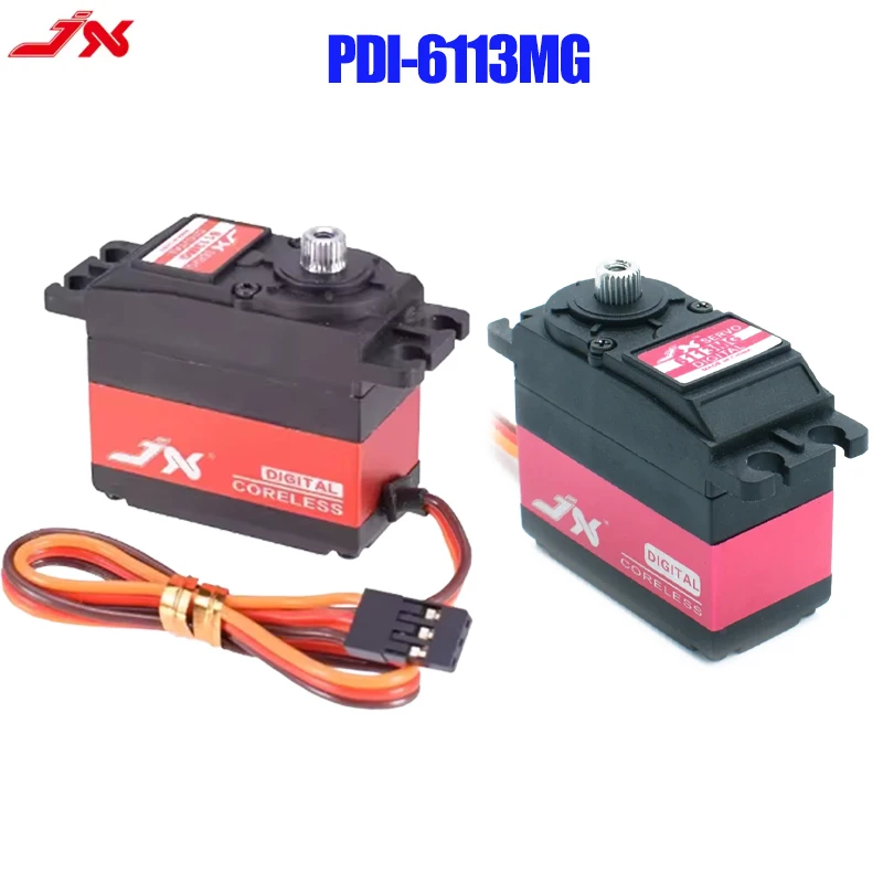 JX RC Servo PDI-6113MG 13KG 0.103sec High Torque Metal Gear Coreless Standard Digital Servo Motor for RC Airplane Aircraft Parts