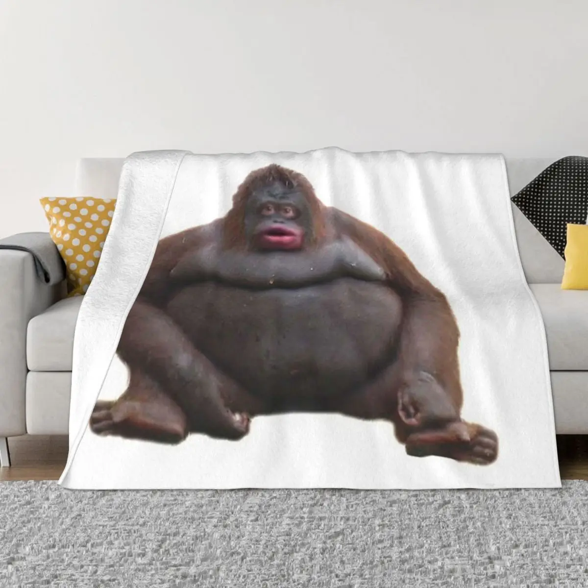 Le Monke Uh Oh Stinky Quilt Blanket Blankets & Throws Blankets And Blankets Throw Blanket