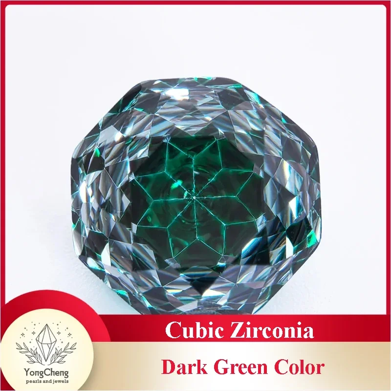 

Wholesale and Retail Cubic Zirconia Special Rose Cut Dark Green Color Gemstone Bead Diy Advanced Jewelry Rings Earrings Making