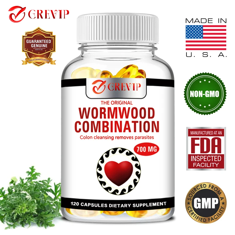 

Wormwood Combination 700 Mg - Promotes Colon Cleansing and Detoxification