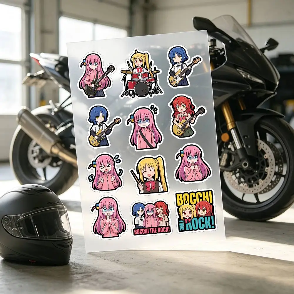 Popular Anime B-BOCCHI THE ROCK Stickers Auto Body Bumper Windows Motorcycle Laptop Walls Vinyl Decal Car Tuning Accessories