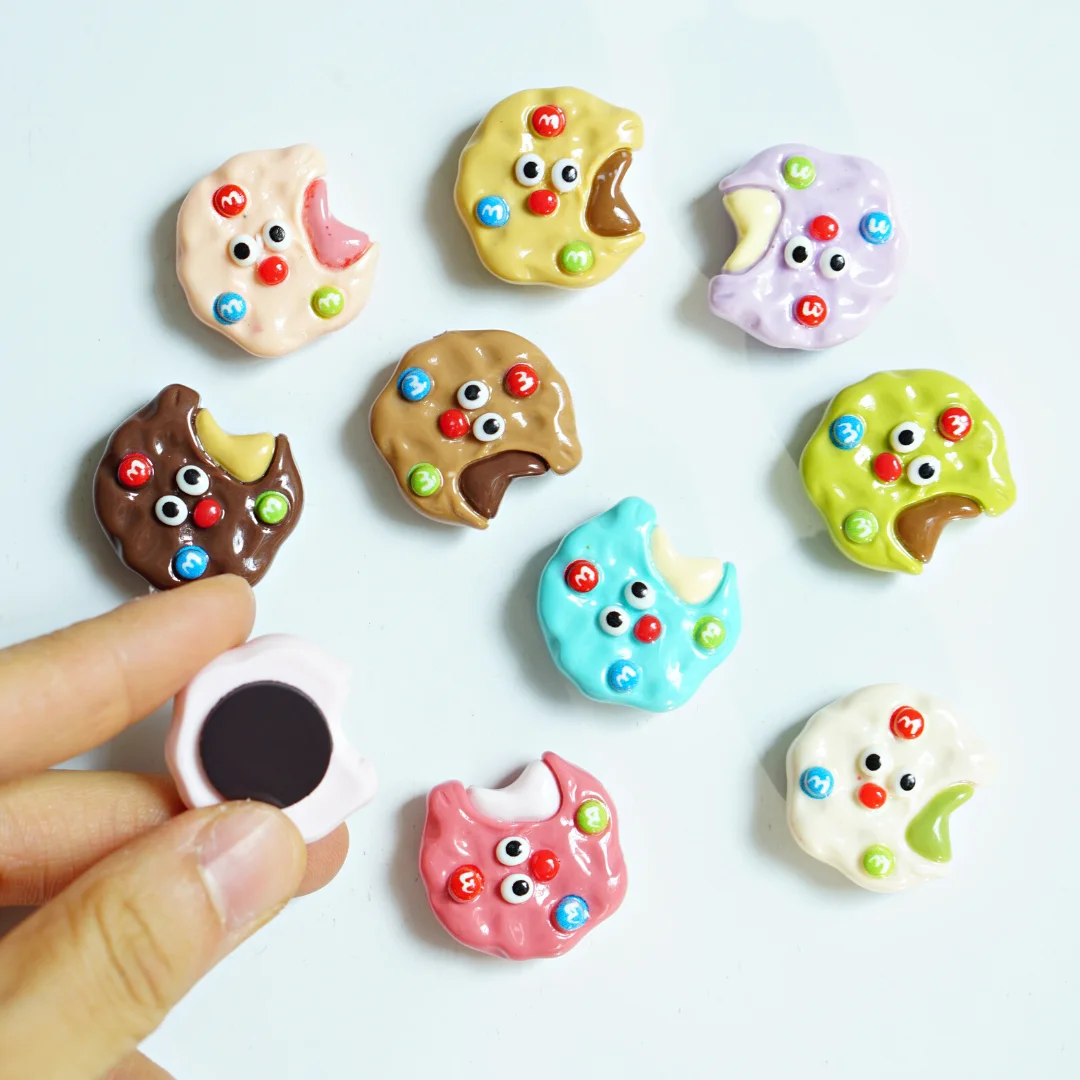 

10pcs, Colorful Cookie Refrigerator Stickers, Cute Cartoon Refrigerator Stickers, Colorful Refrigerator Sticker Set