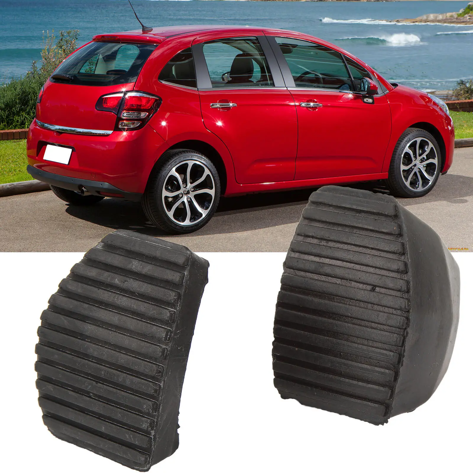 

2PCS Car Brake Clutch Foot Pedal Pad Covers For Citroen C3 C4 C5 C6 For Peugeot 807 307 1007 406 508 213026 450417