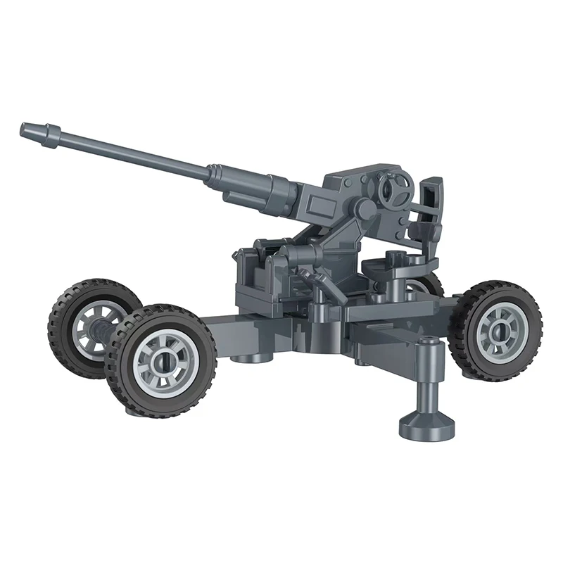 Weltkrieg Flugabwehrgeschütz Raketenartillerie Militär Armee Krieg Soldat MOC Modellbausatz Bausteine Spielzeug für Kinder – Detail 17
