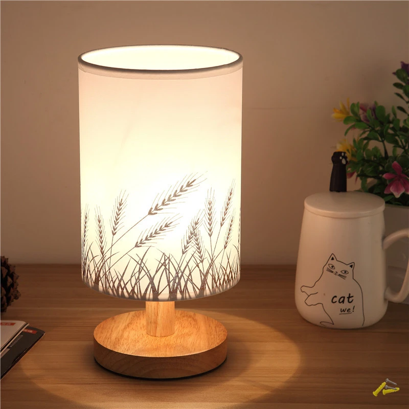 

New Nordic Wood LED Table Light Bedroom Bedside Lamp Reading Desk Lamp Living Room Learning Desk Light Indoor Decor Luminaire