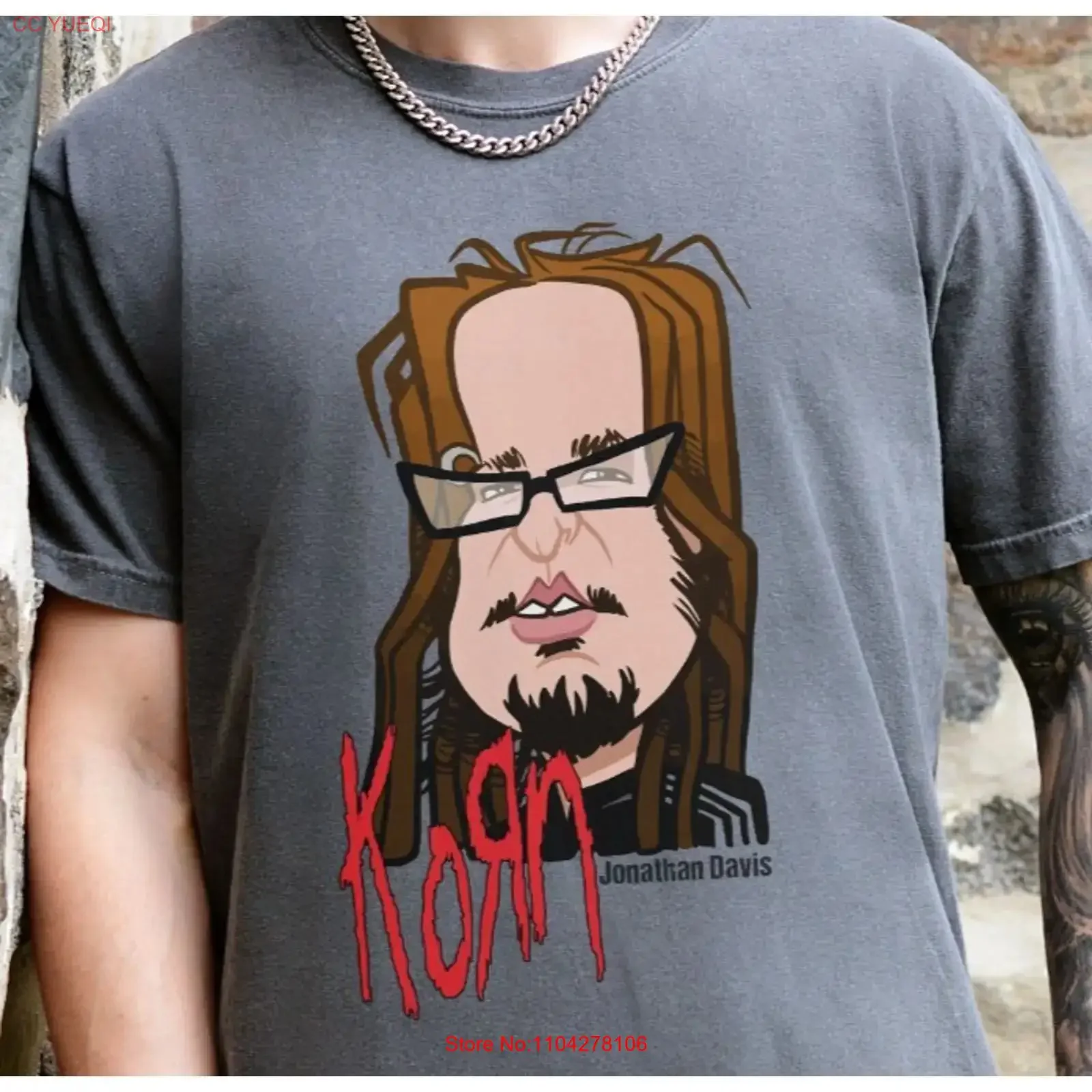 Korn Jonathan Davis T Shirt Rock Band on Premium Vintage Black Comfort Color vintage Washed Casual Comfortable designer clothes