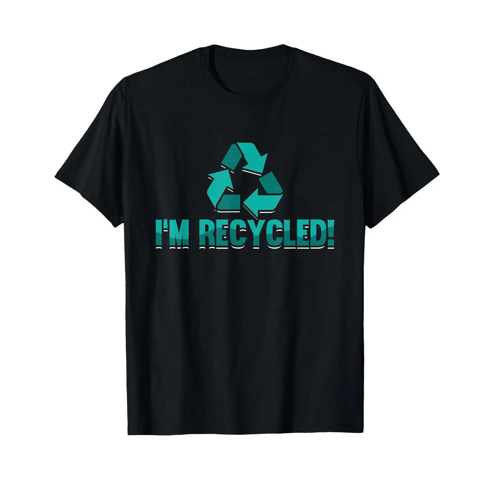 I am Recycled Global Warming Environment Day T Shirt black vintage Washed Top For Everyday Wear designer clothes streetwear