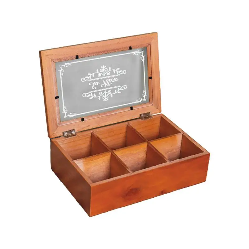 Boîte de rangement de bibelots en bois massif, présentoir rétro polyvalent, organisateur de rangement, bibelots, petits articles, colliers, bagues, artisanat