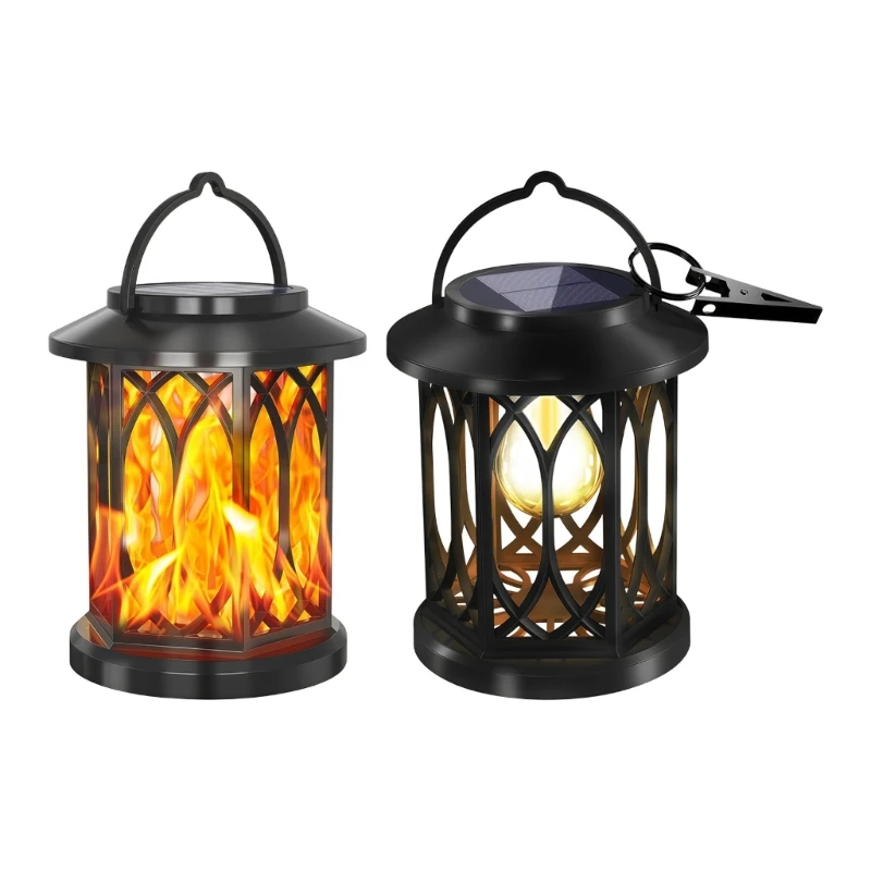 J2HB Solar Flickering Flame Lamp For Pathway And Fence Atmospheres Lighting Fixture