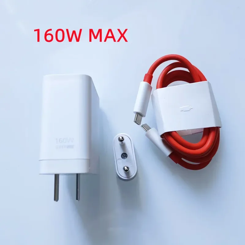 160W EU  Charger Fast SuperVooc 10A USB C To USB C PD Cable  1+ 12 11 10 Ace 2 10 9 Pro 11R 10T 9RT Nord/ Pad