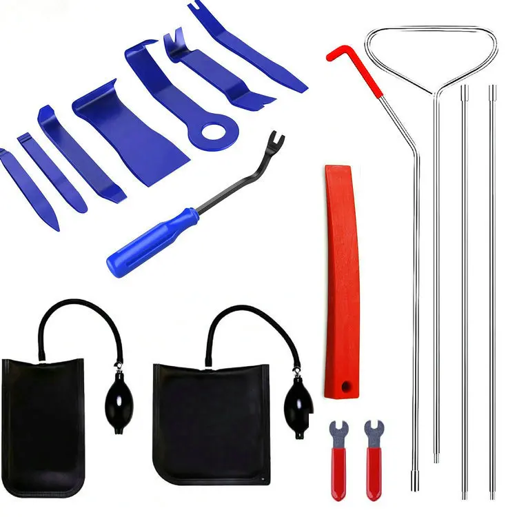 Hot Car Door Repair Hand Tools Wedge Pump Locksmith Thickened Kit Air Cushion Emergency Open Unlock Long Reach Grabber Tool Set