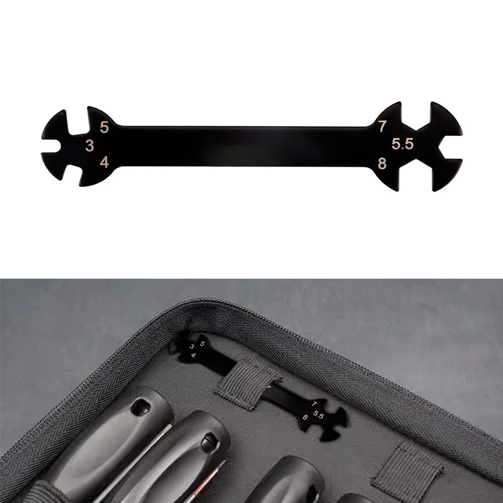 9IMOD Multifunction 6 in1 Repair Wrench 3/4/5/5.5/7/8mm Turnbuckle and Nut Spanner Tool for RC Drone Car Boat Off-road Vehicle image 5
