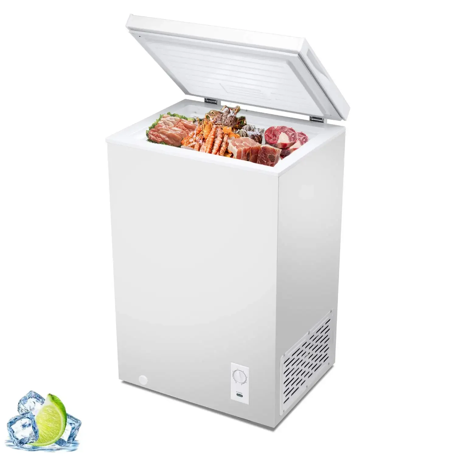 

Hot sales Customized Household 2.8 Cubic Feet 80L Energy Saving Small Deep Fish Food Fresh Chest Freezers