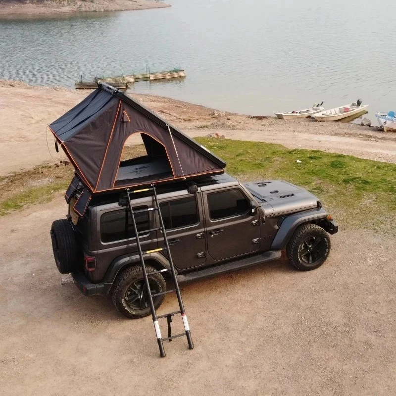 Hongsheng Products Aluminum Hard Shell Rooftop Tent, Portable Camping Gear for Offroad & Camper Van