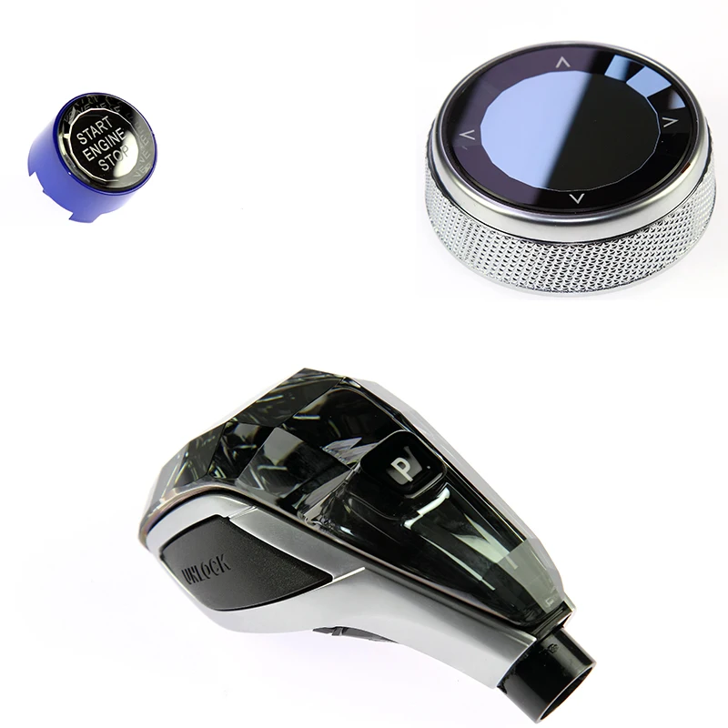 Car accessories crystal three-piece series gear shift knob for  all series F Chassis F10 F18 G31 G02 G05