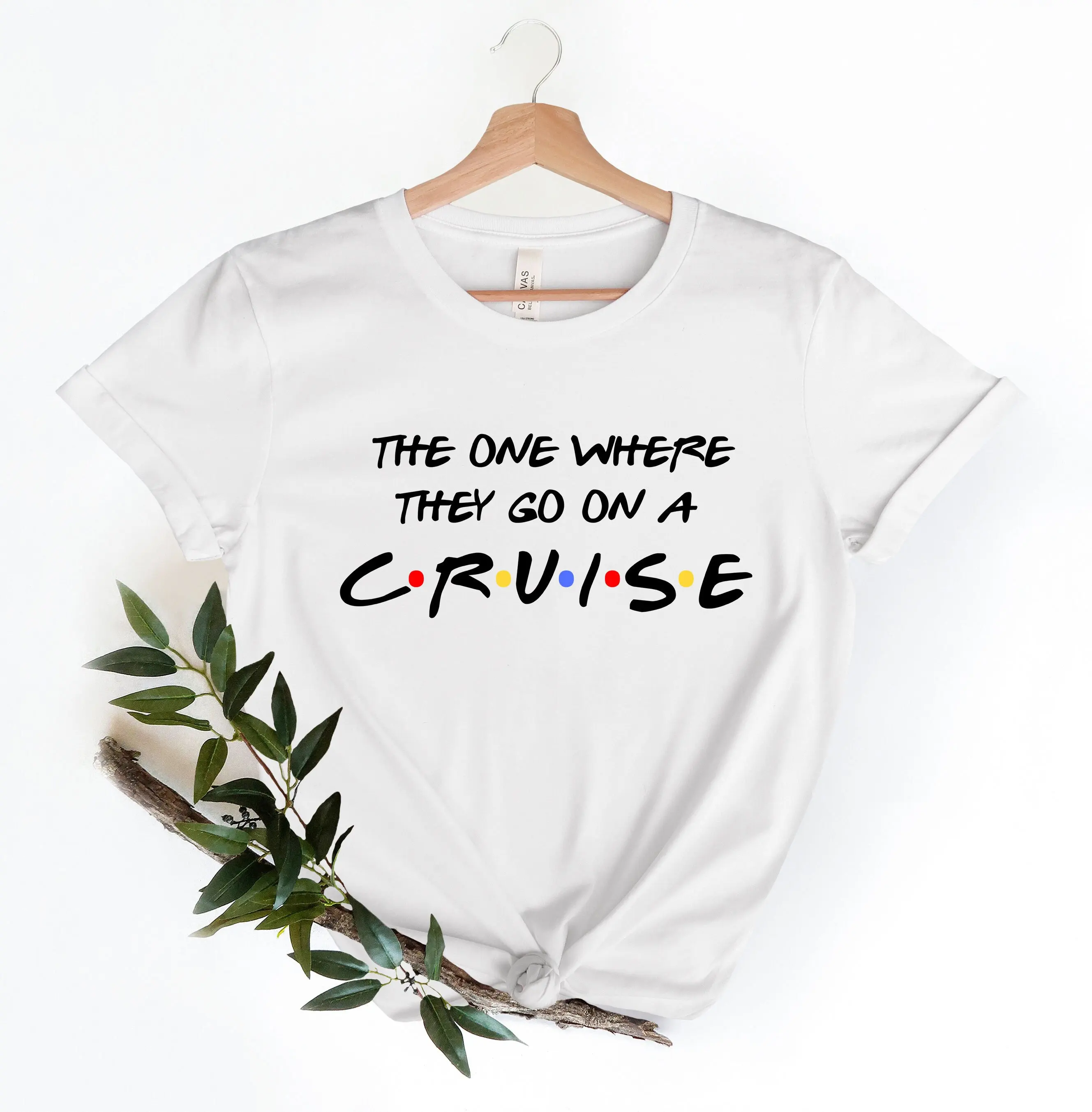 The One Where They Go Cruise Vacation T Shirt Friends Holiday Family Matching