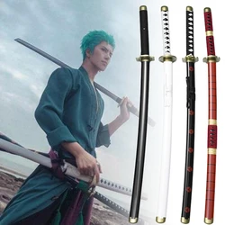 Real Size Zoro Katana Sword Sandai Kitetsu Large Ninja Blade Shanks Anime Cosplay Prop Katana Security Japanese Samurai Kid Toys