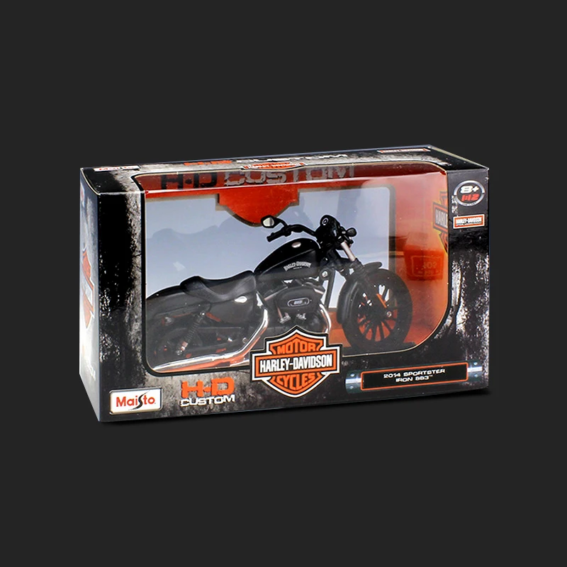 Maisto 1:12 Harley Davidson Sportster Iron 883 2014 Motorcycle Model Static Die Cast Vehicles Collectible Hobbies Moto Toy