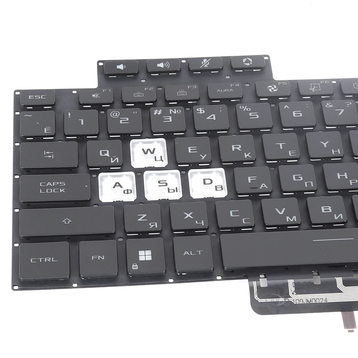 Imagem -03 - Teclado Portátil Preto e Branco com Retroiluminação para Asus Tuf Air Fx516 Fx516p Fx516pr Fx516pm Fa516 ru