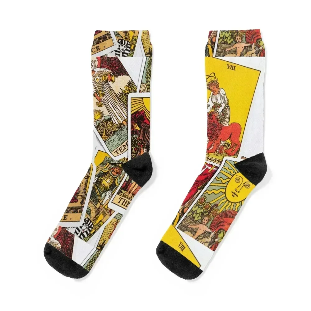 Tarot Card The Lovers Socks Crossfit warm winter fashionable summer Women's Socks Men's