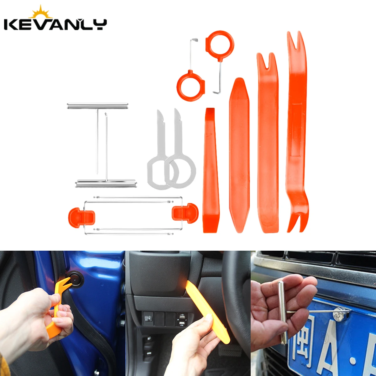 Car Installation Kits Car Interior Repairing Tools Auto Door Clip Panel Trim Removal Dash Navigation Blades Disassembly Plastic