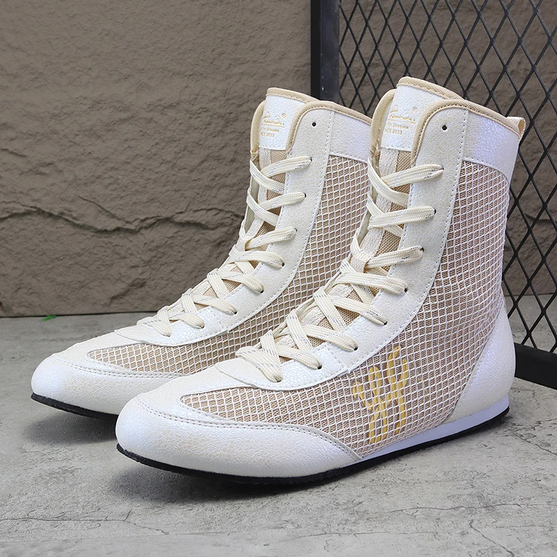 

Unisex boxing shoes, mesh breathable lightweight wrestling combat sports shoes, gym training shoes, sizes 36-45